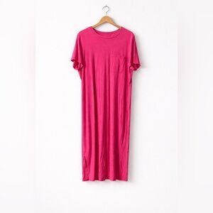 Time and Tru Pink Midi Dress